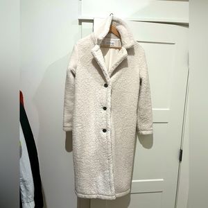 Cupcakes and cashmere Havana faux fur coat
